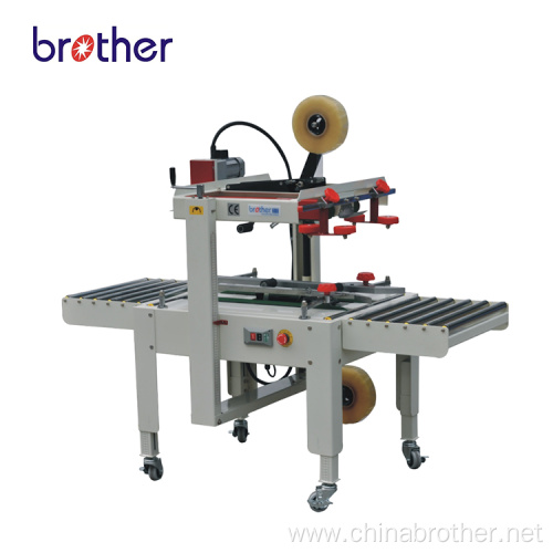 Semi-automatic Carton Sealer,Top and Bottom Belt Driving